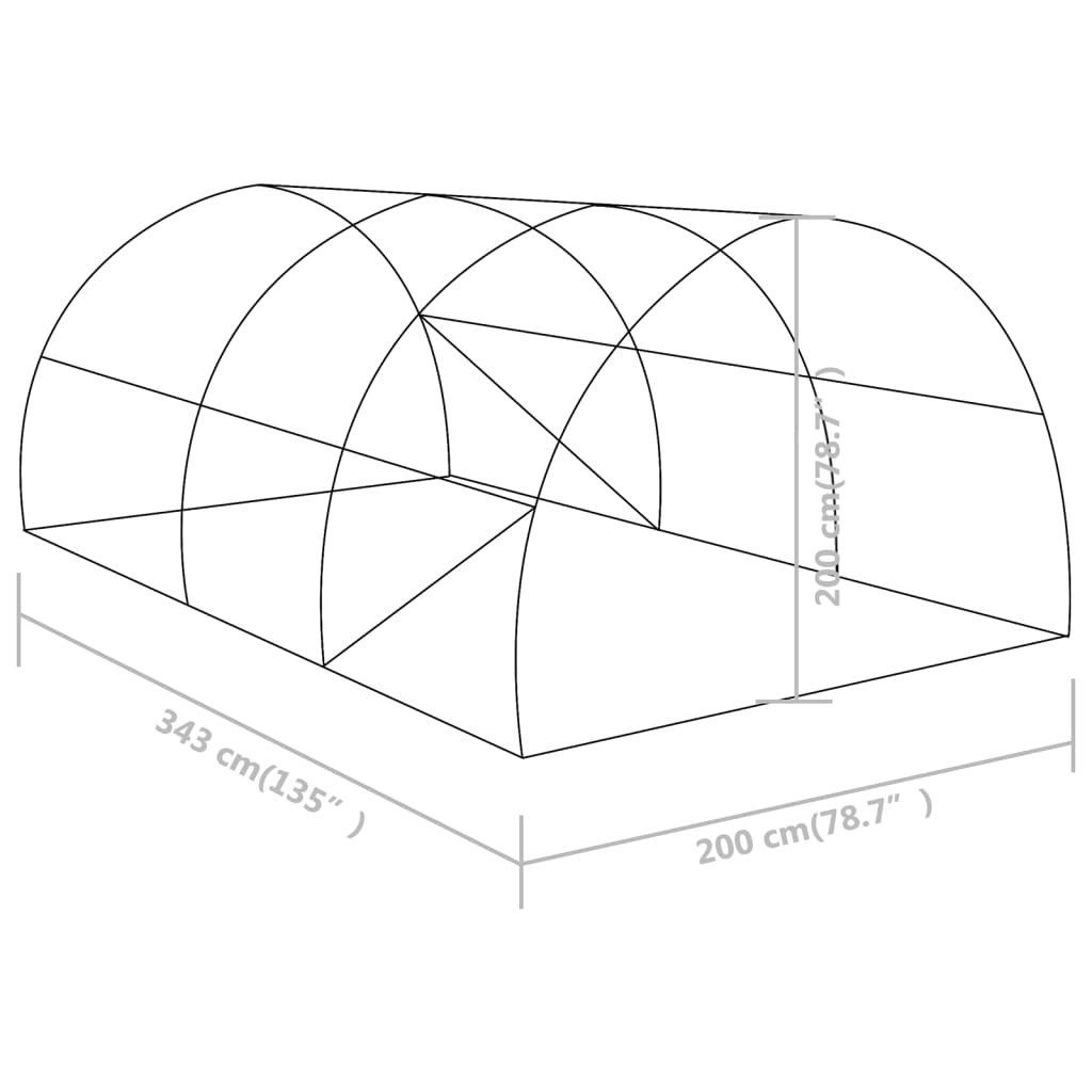 Emaga Szklarnia ogrodowa, 6,86 m², 3,43 x 2 x 2 m